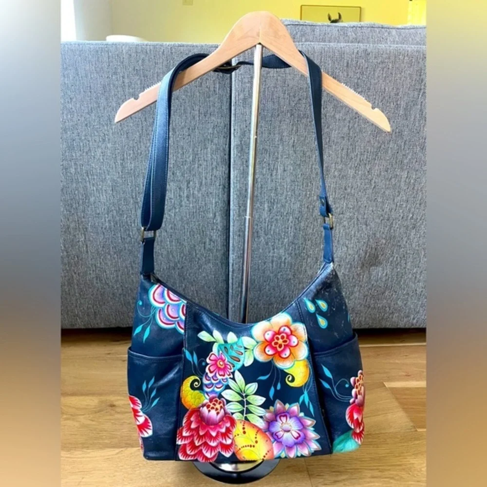 Anuschka painted leather purse